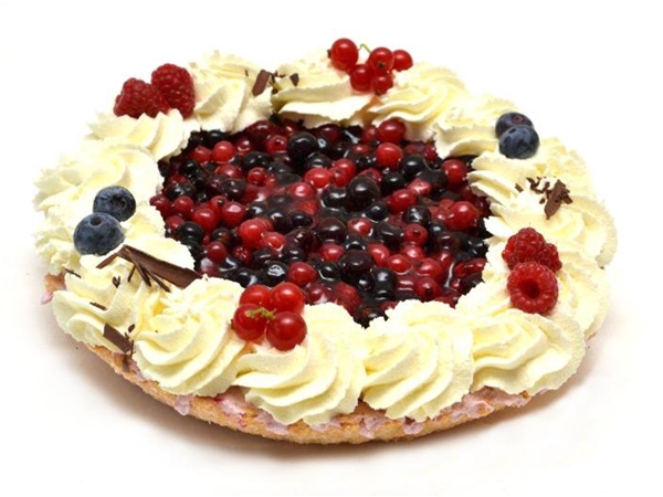 Vlaai Bosvruchten krokantbodem
